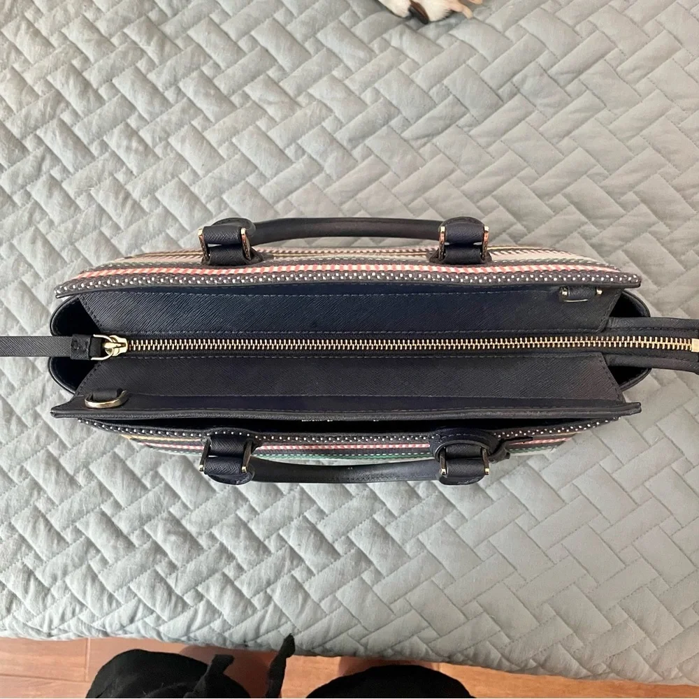 Kate Spade boardwalk stripe satchel - Picture 5 of 11